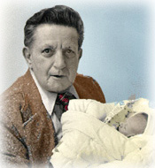 My father, George Bull Young with his first grandson, Ian G. Bull Young, March 1975