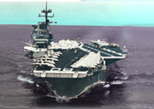 USS Saratoga underway